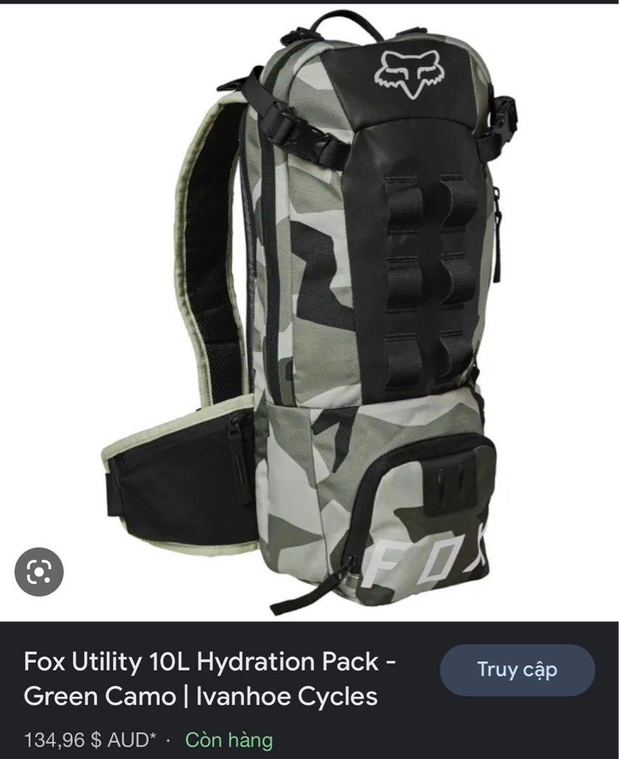 F O X Utility Hydration Pack Men s Fashion Bags Backpacks on