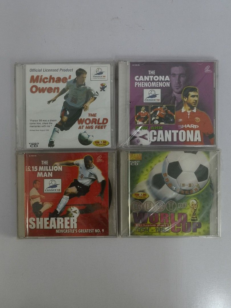 Football VCD Soccer World Cup Cantona Manchester United Owen Liverpool
