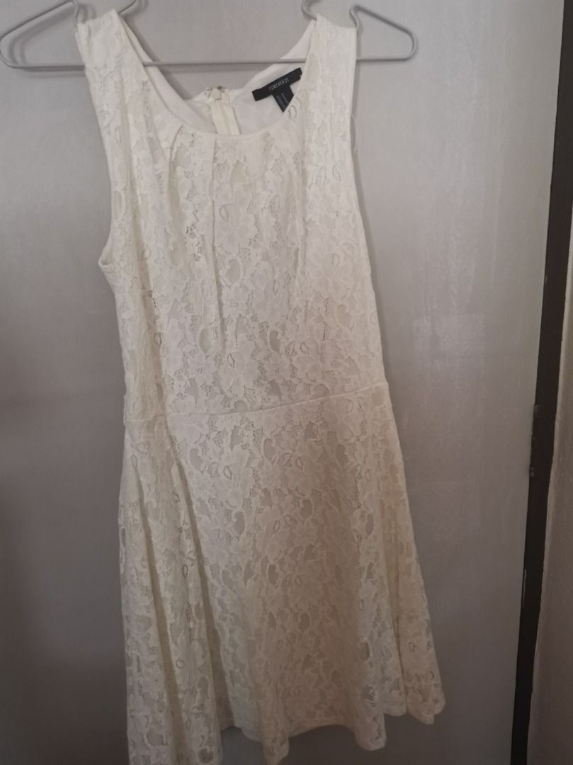 Forever 21 white lace dress top