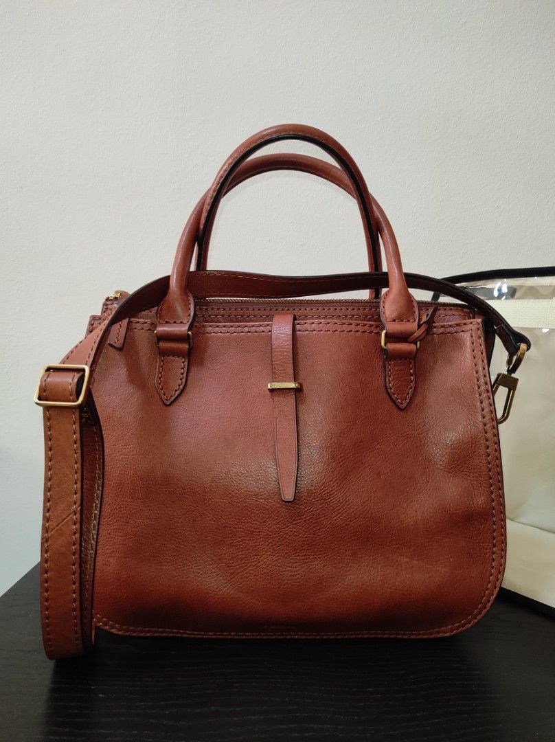 Fossil Ryder Satchel Brown