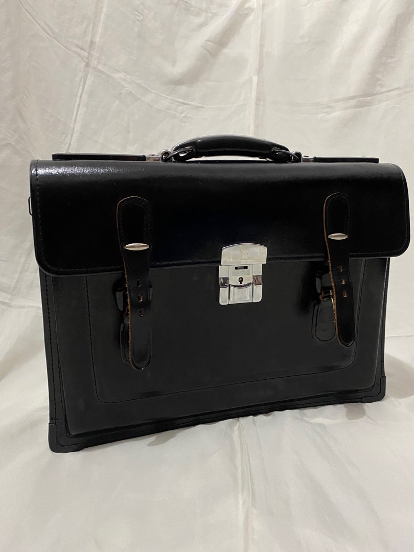 Genuine leather attache case/ briefcase/ document bag, Men's Fashion, Bags, Briefcases on Carousell