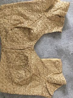 Gold embroidery sariee blouse