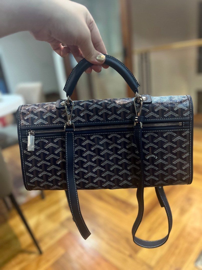 Goyard Citadin Messenger Bag Goyardine Navy