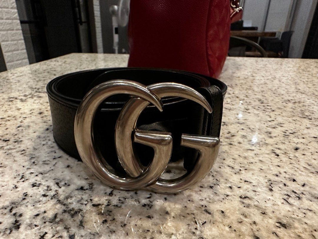 Gucci Marmont 2cm belt black 90cm Men s Fashion Watches Accessories Belts on Carousell