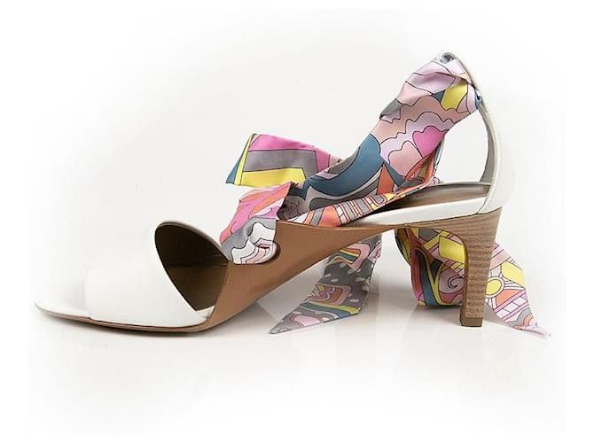 Hermes white deals heels