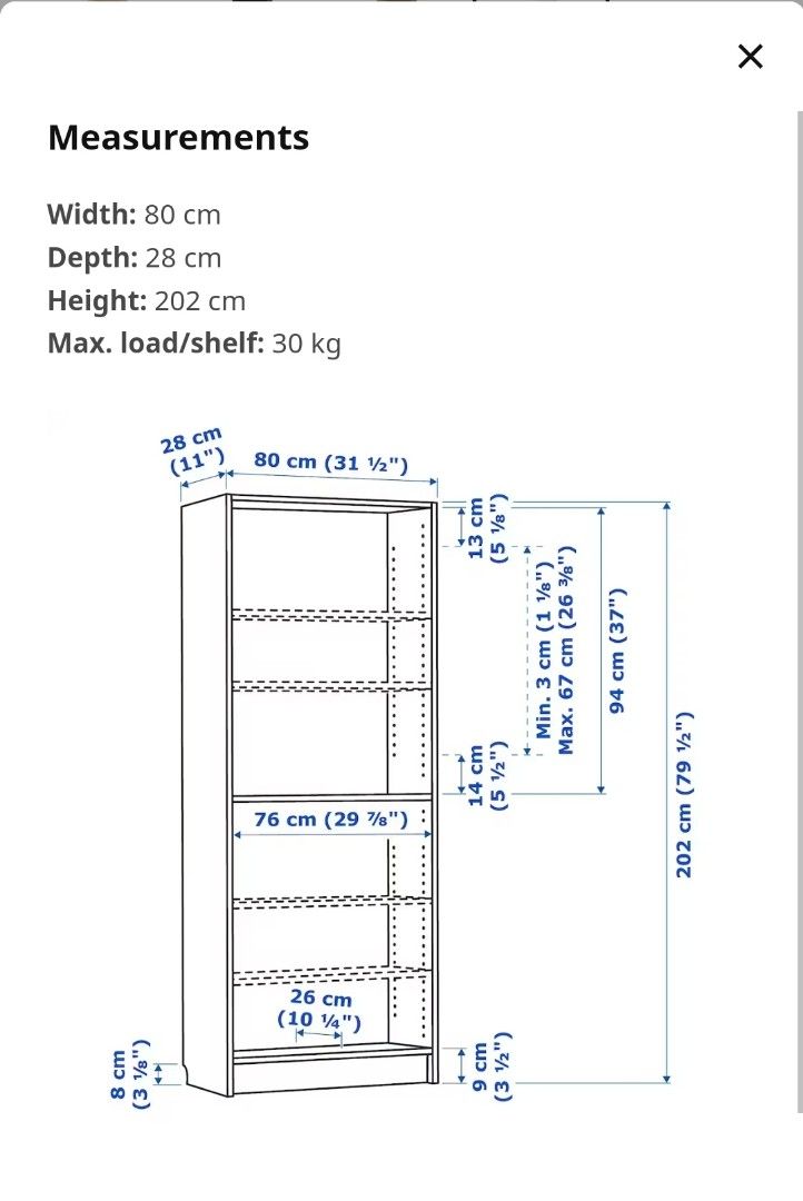 IKEA Bookshelf, Furniture & Home Living, Furniture, Shelves,
