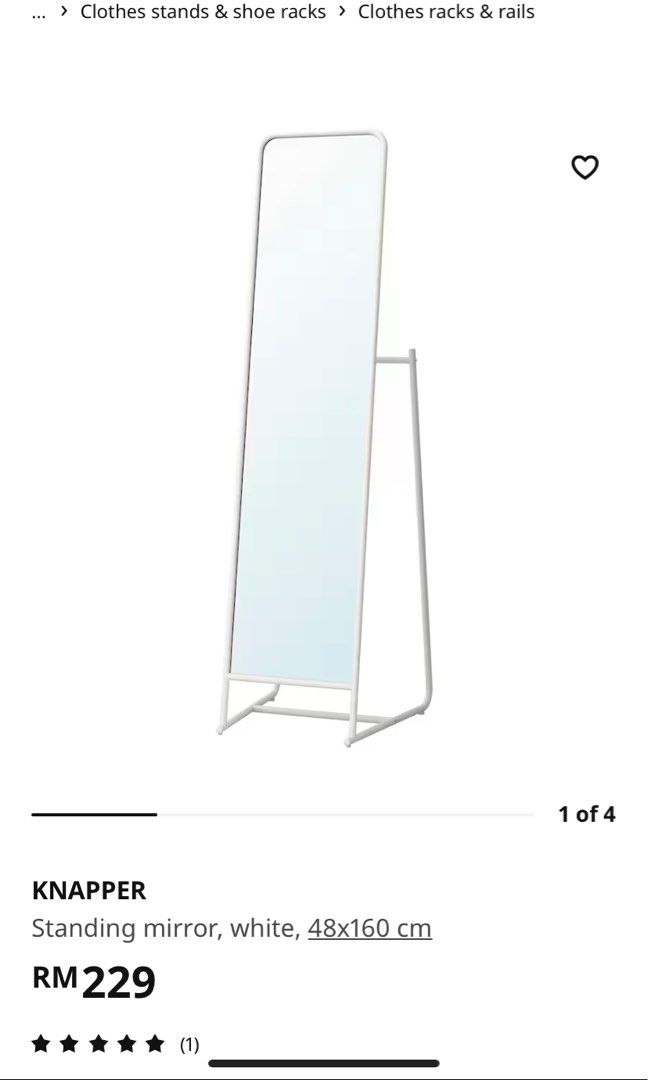 Ikea mulig mirror, Furniture & Home Living, Furniture, Other Home Furniture on Carousell