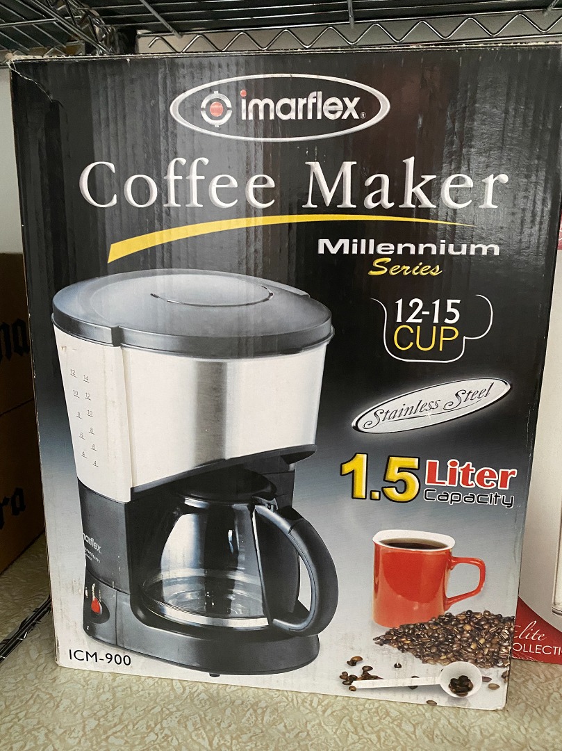 Imarflex Coffee Maker Coffee Machine 1.5 liters 12 to 15 cups, TV