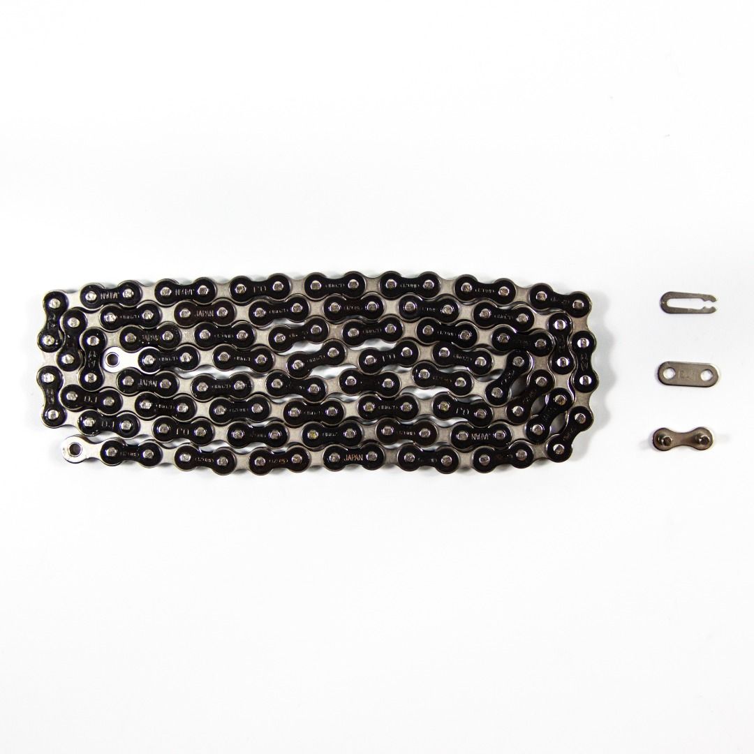 Izumi Silver Jetblack Track Chain Fixed Gear Fixie Singlespeed Bicycle