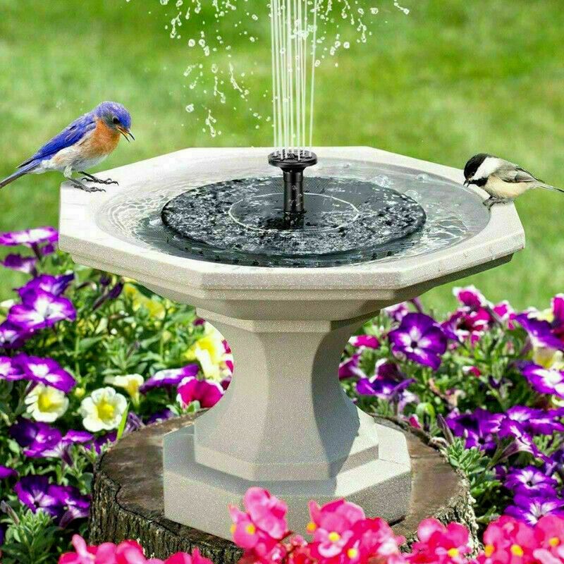 J473] Solar Powered Water Feature Pump Floating Garden Pool Pond