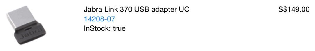 Jabra link shop 370 usb