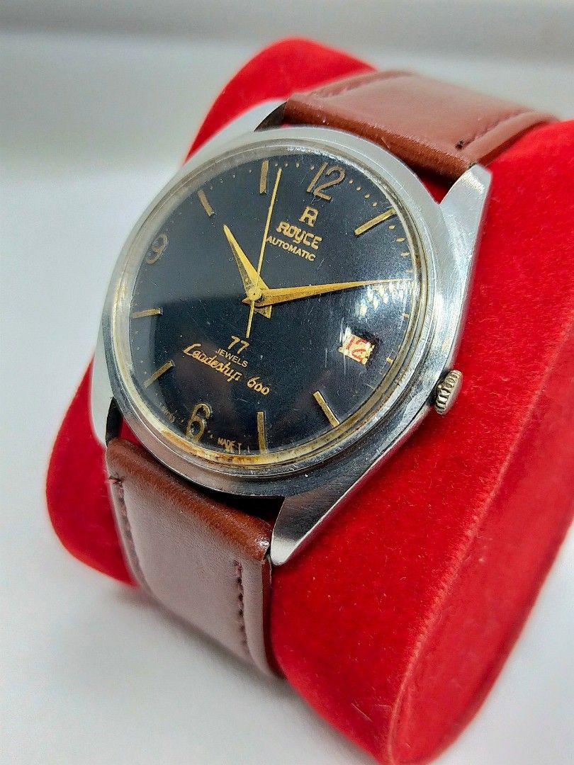 Jam Tangan Royce Leadership 77 Jewels Automatic Swiss Vintage., Fesyen