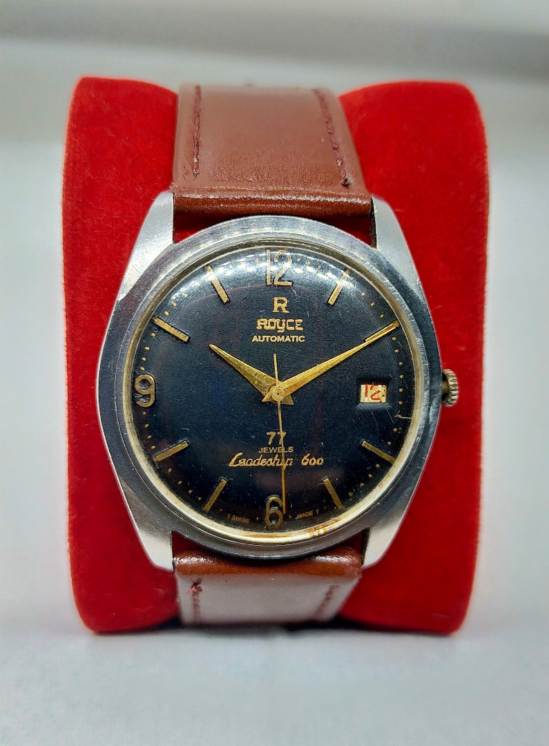 Jam Tangan Royce Leadership 77 Jewels Automatic Swiss Vintage., Fesyen