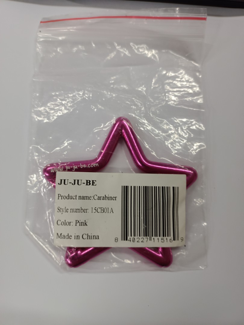Ju-Ju-Be Pink Star Carabiner