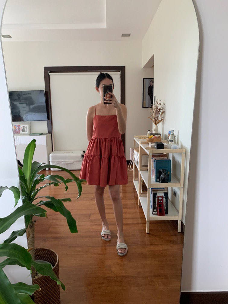 Kaia Collection Manny Dress in Terracotta - XS, Women's Fashion, Dresses & Sets, Dresses on ...