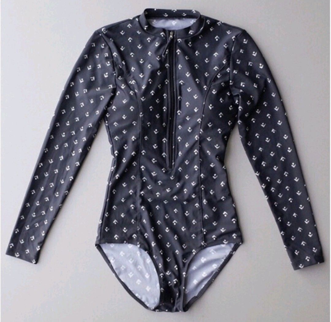 Korean Swimwear Padded Rashguard Printed One Piece Korean Swimsuit XXL