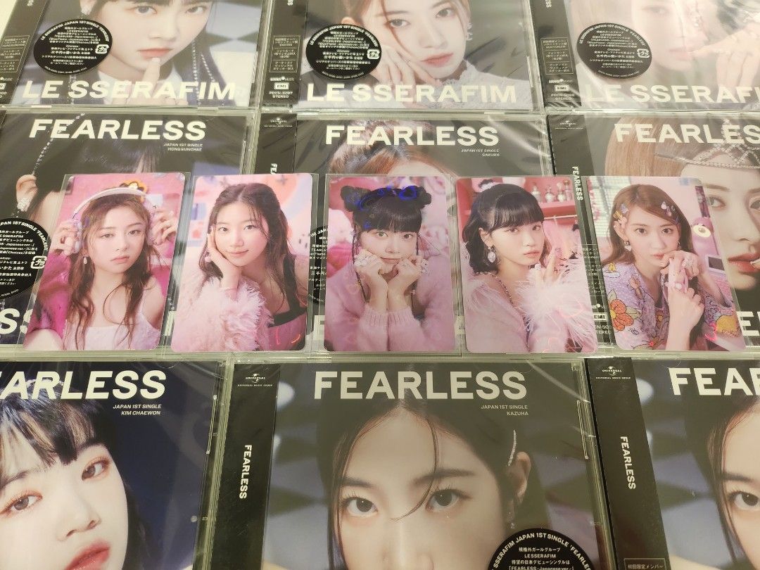 LESSERAFIM 日專FEARLESS WEVERSE JAPAN 預售特典全息小卡現貨, 興趣及