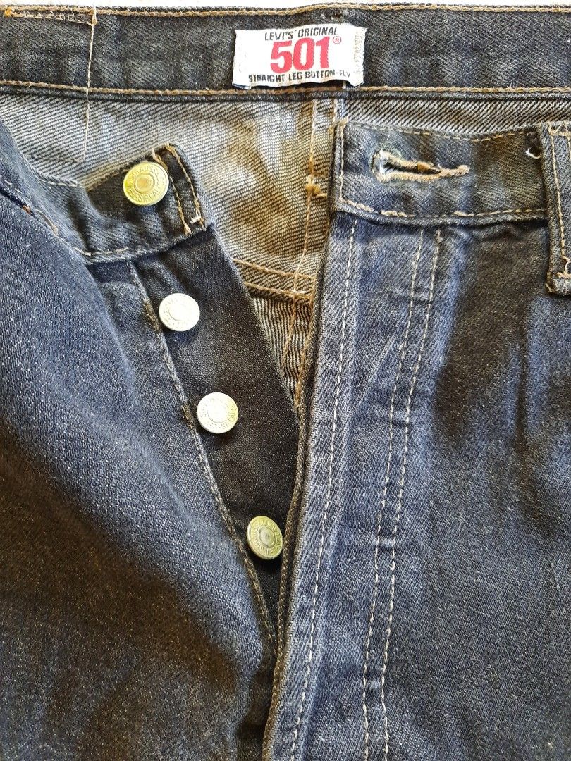 Levi's 501 button fly, Men's Fashion, Bottoms, Jeans on Carousell