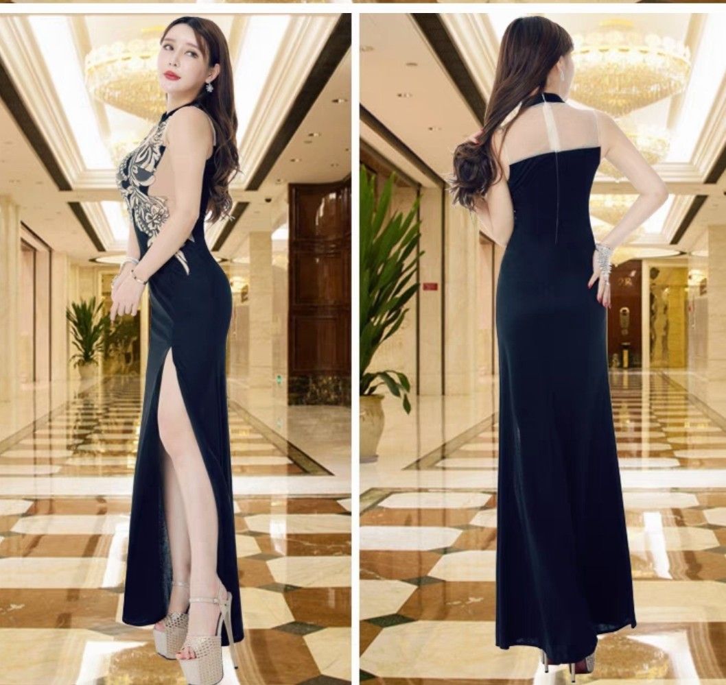 Md Evening Dresses For Women Dinner Gowns New African V-neck Bodycon Sexy  Long Dress Wedding Party Outfits Tenue Africaine Femme - Africa Clothing -  AliExpress