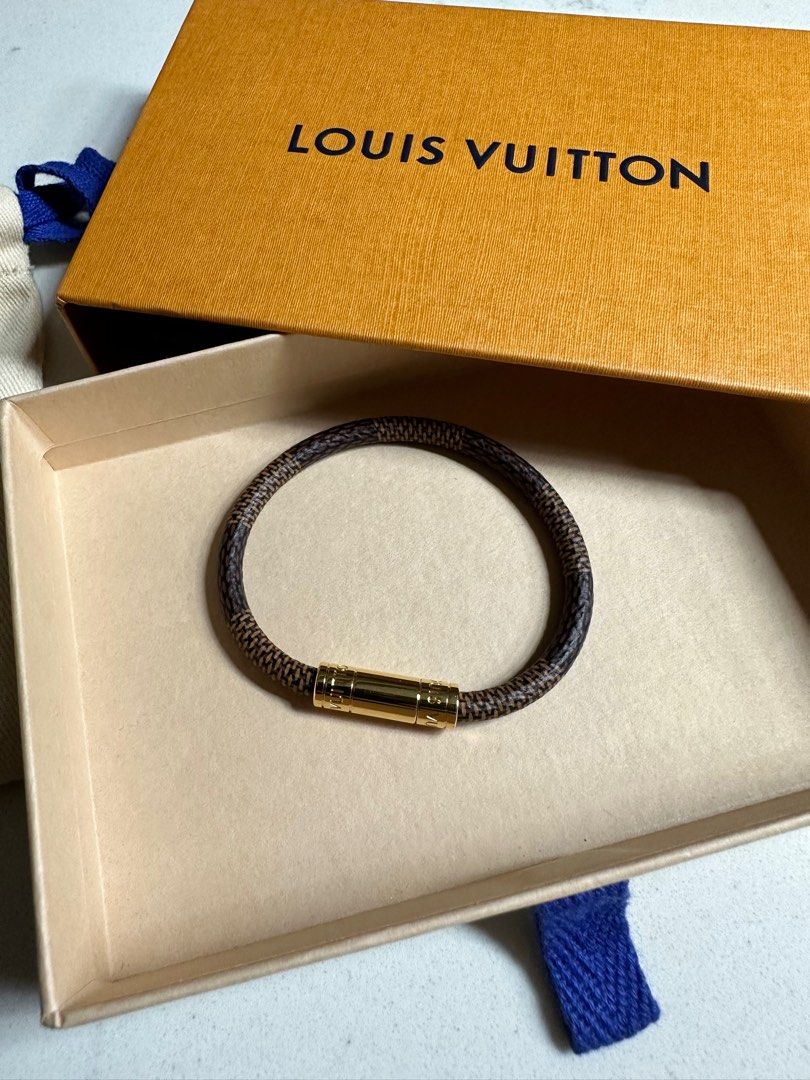 Preloved Authentic Louis Vuitton Damier Ebene Keep It Bracelet