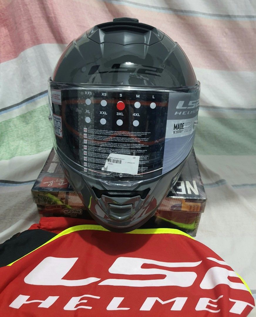 LS2 FF800 Full Face Nardo Grey Motorbikes Motorbike Parts