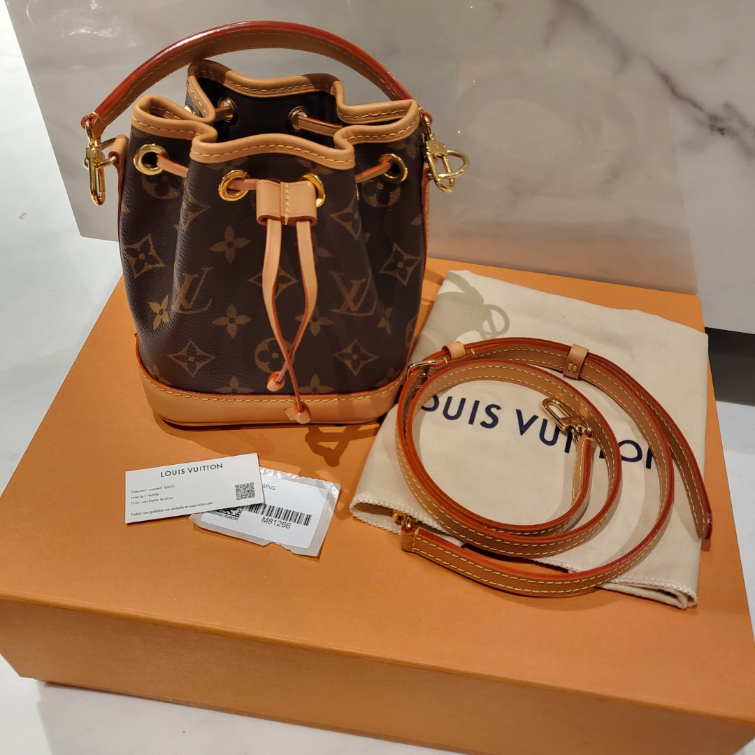 LV Louis Vuitton Nano Lockme Bucket, Luxury, Bags & Wallets on Carousell