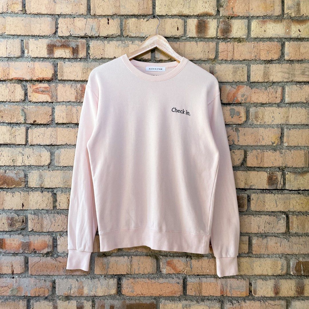 M] Alexia Stam Designer Soft Pink Sweatshirt, Women