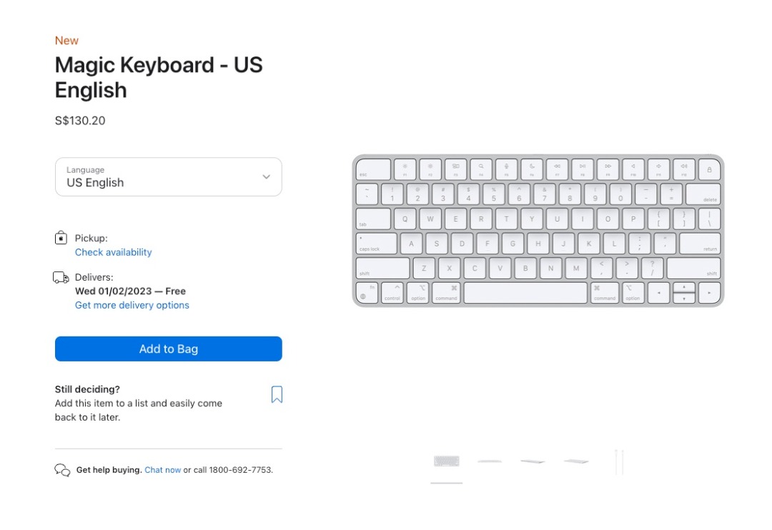 Magic Keyboard US English, Computers & Tech, Parts & Accessories