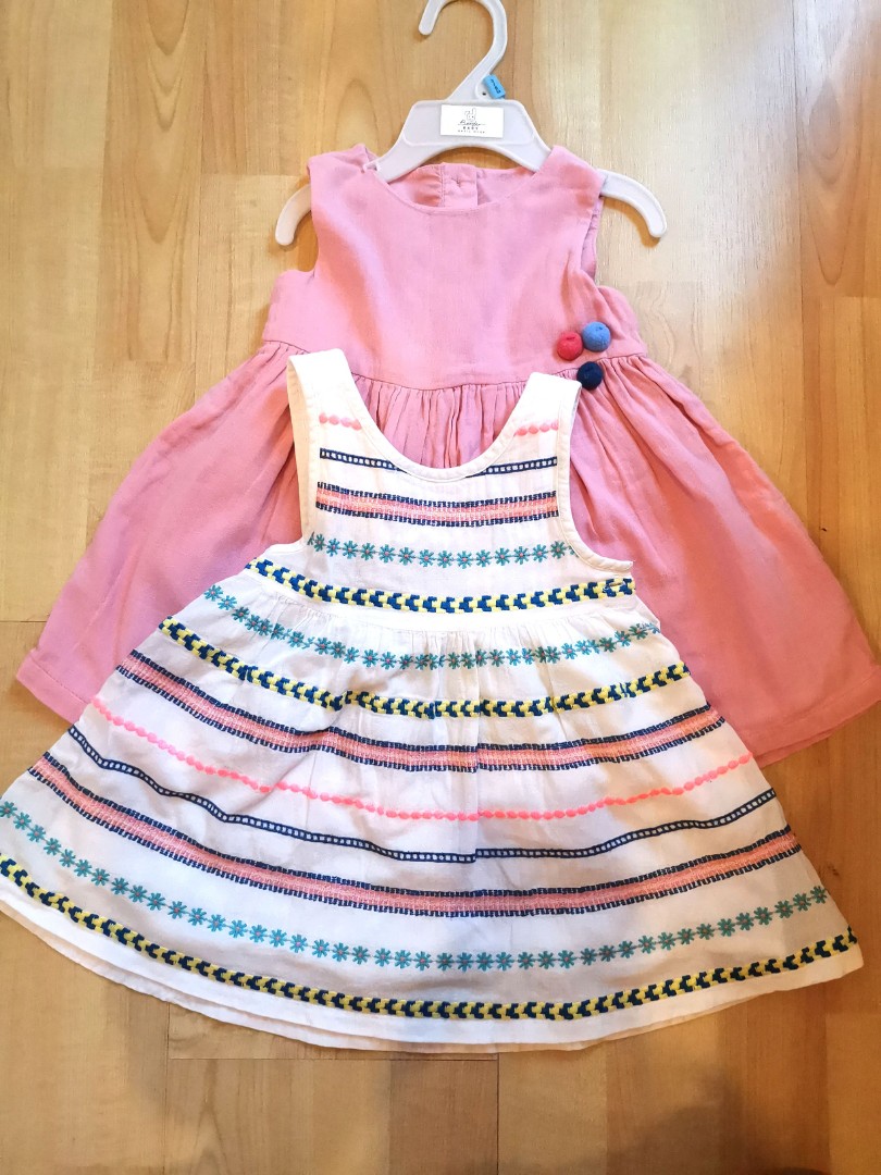 Marks & Spencer premium baby girl dress for 2pcs, Babies & Kids