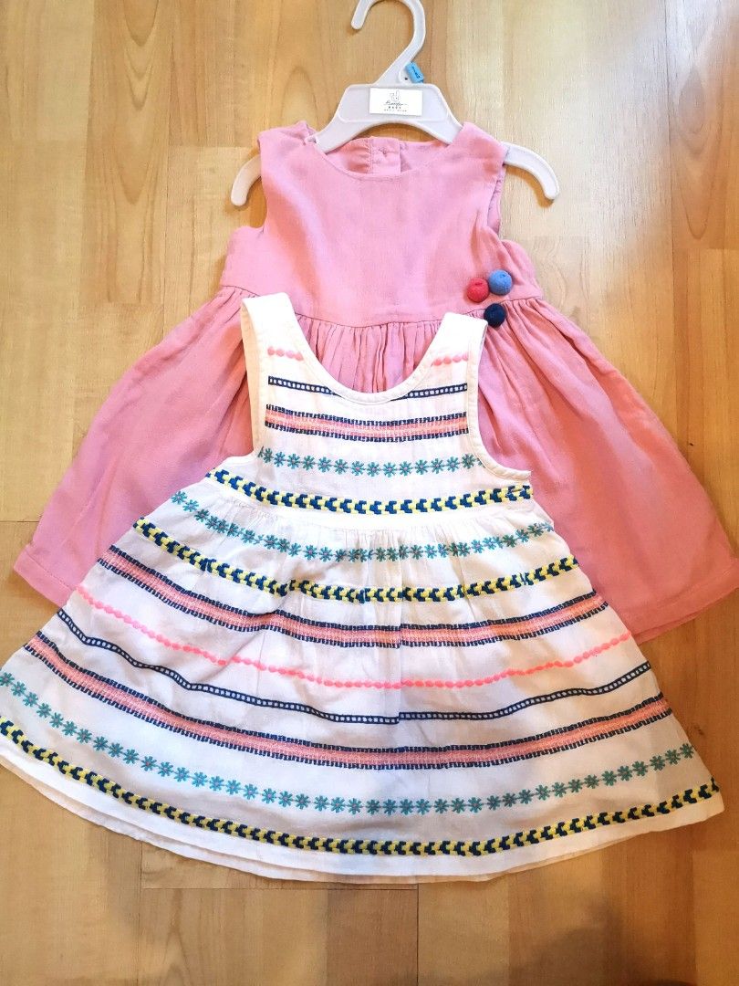 Marks Spencer premium baby girl dress for 2pcs
