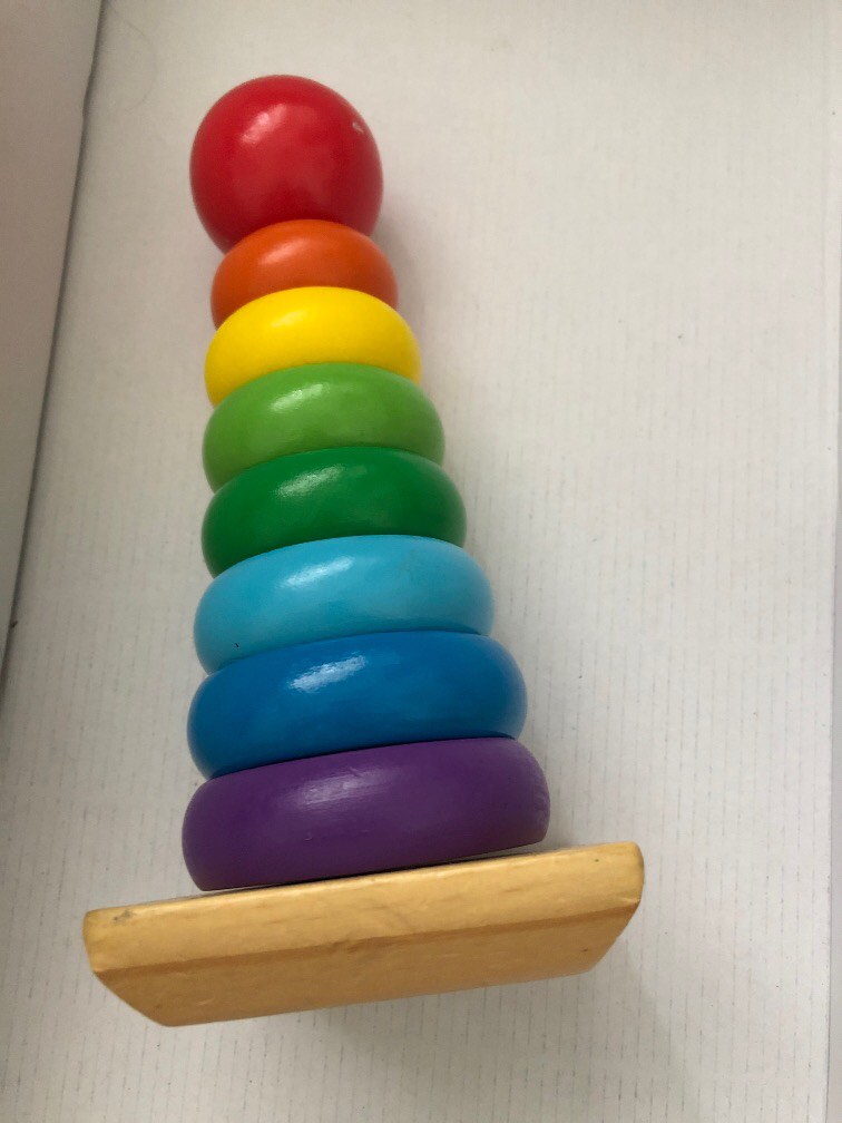 Montessori Melissa & Doug Rainbow stacker, Babies & Kids, Infant