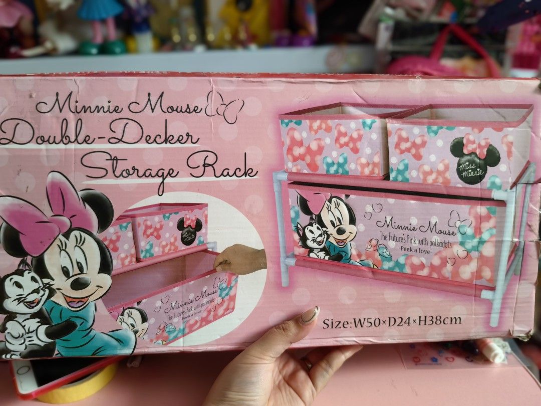 Minnie Mouse Storage Rack, Furniture & Home Living, Home Improvement