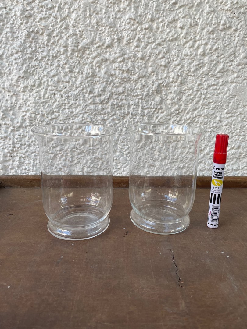 [MM only] Thin Glass Vase set of 2, Furniture & Home Living, Home Decor