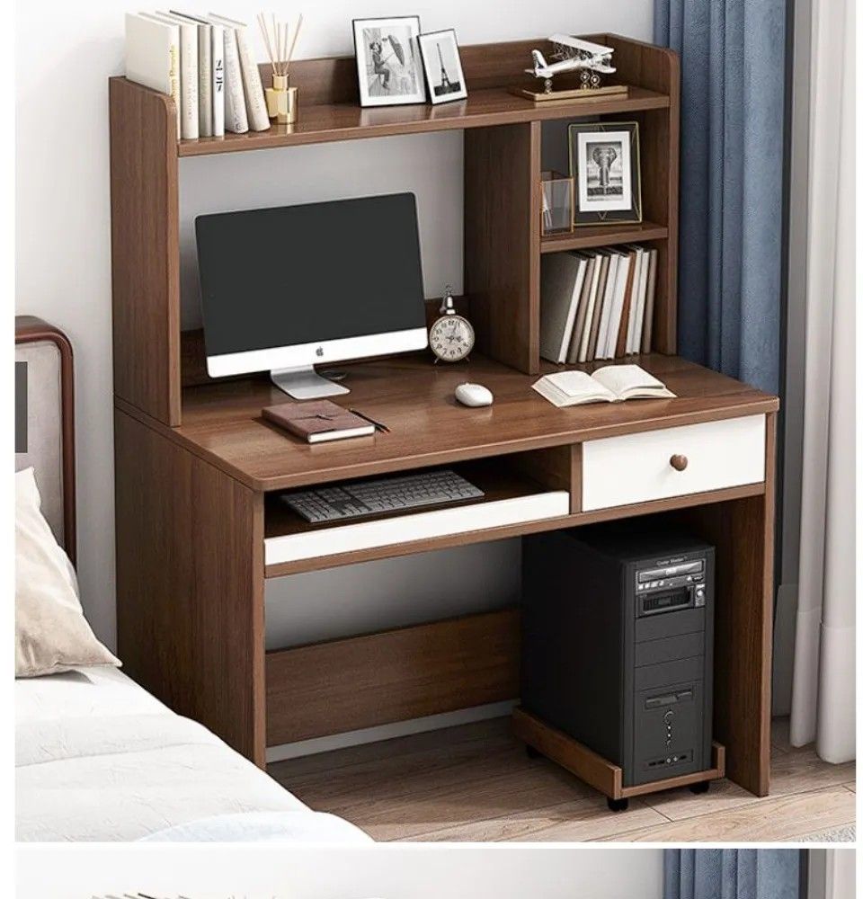 MULTI-FUNCTION COMPUTER TABLE WITH SHELVES (Category: Tables & Sets) located in Manila. Submitted by missyoza (Listing ID 1212612922, Image 2). Description: MULTI-FUNCTION COMPUTER TABLE WITH SHELVES ✔️Perfect for online schooling ✔️Home job ✔️Minimalist Computer table with drawer ✔️materials: medium density fiber ✔️durable ✔️assembly required ——————————————————————————- ⚠️ ALL PICTURES SHOWN ARE FOR ILLUSTRATION PURPOSE ONLY. ACTUAL PRODUCT MAY 