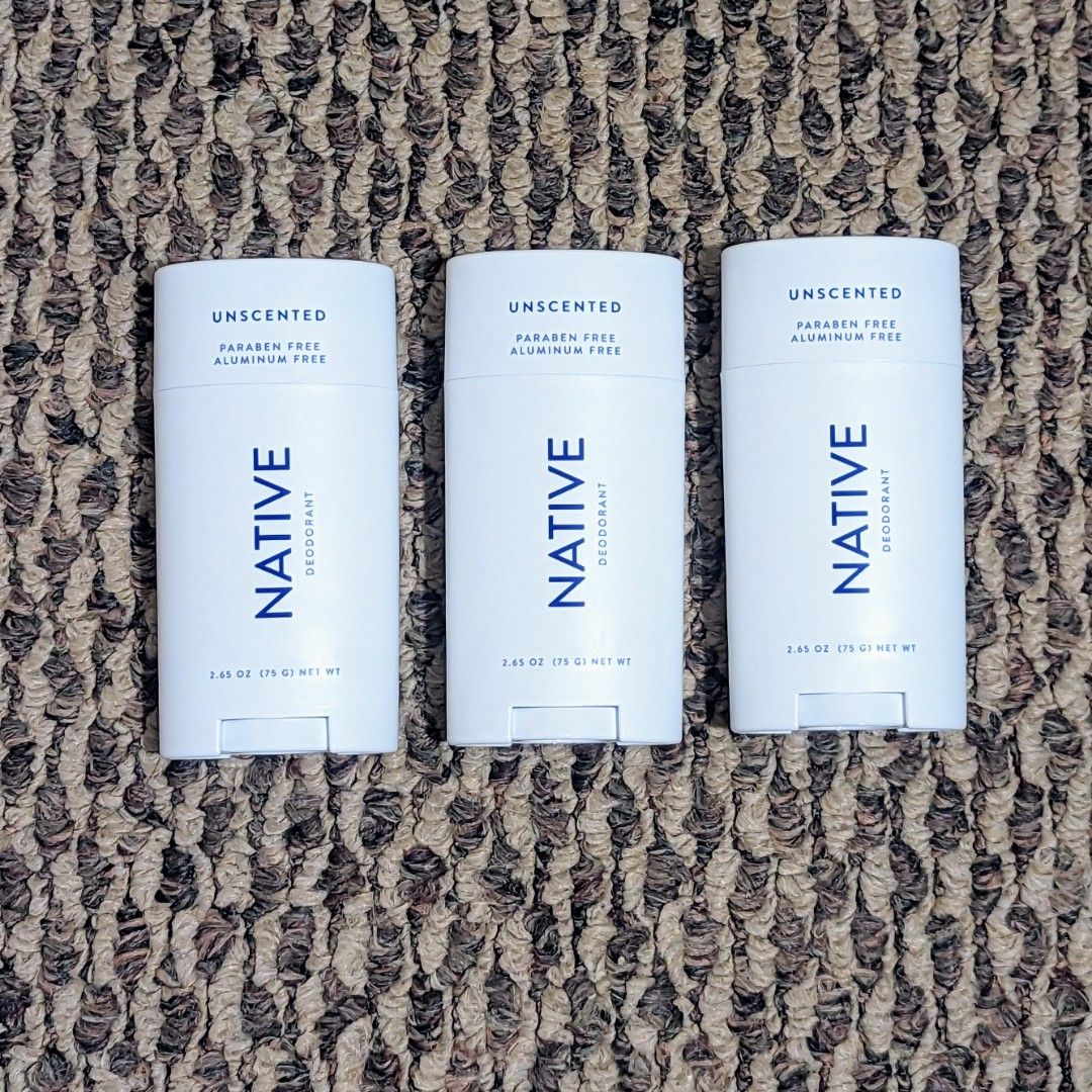 NATIVE Deodorant (Unscented), Beauty & Personal Care, Fragrance