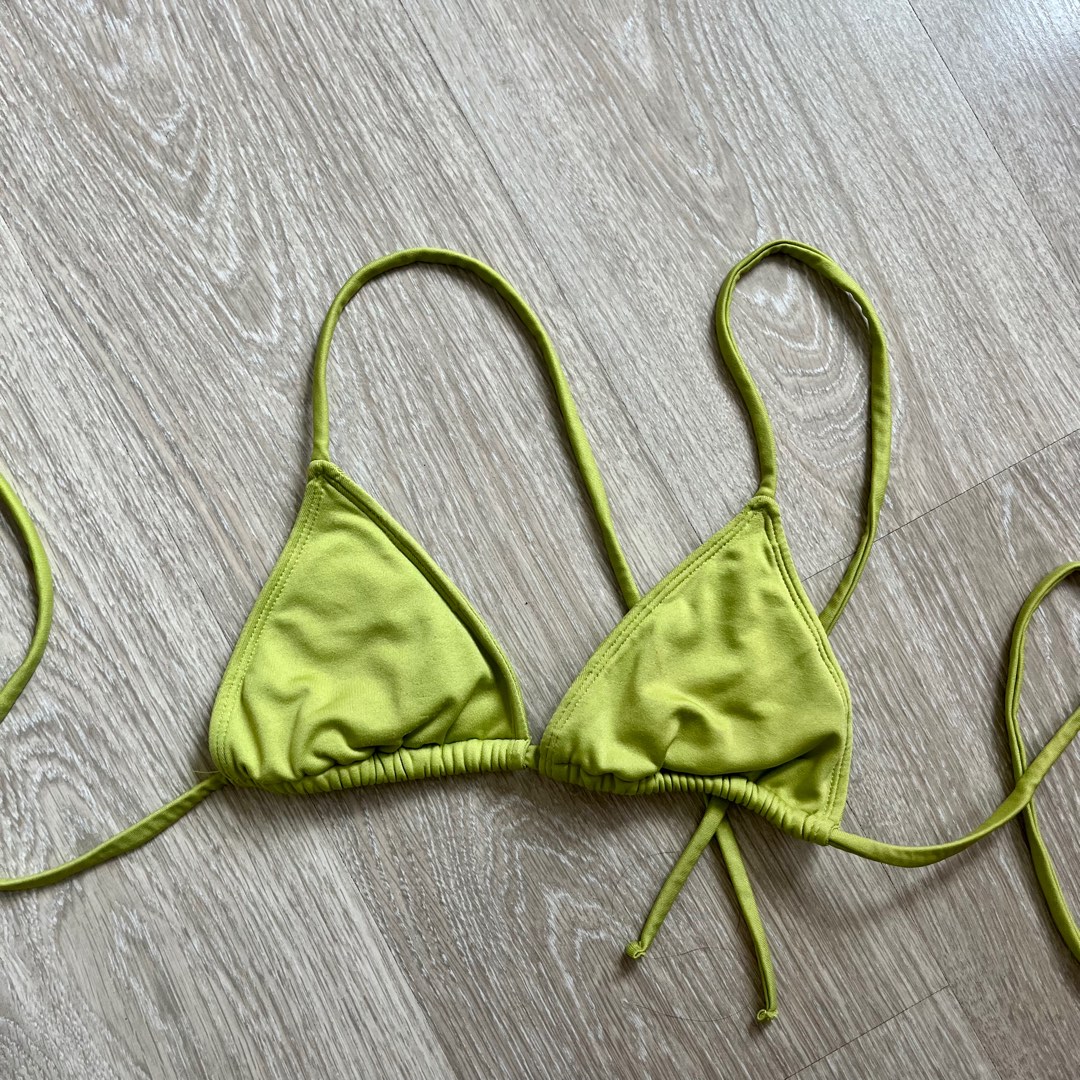 Neon Green Bikini Top, Women's Fashion, Swimwear, Bikinis & Swimsuits