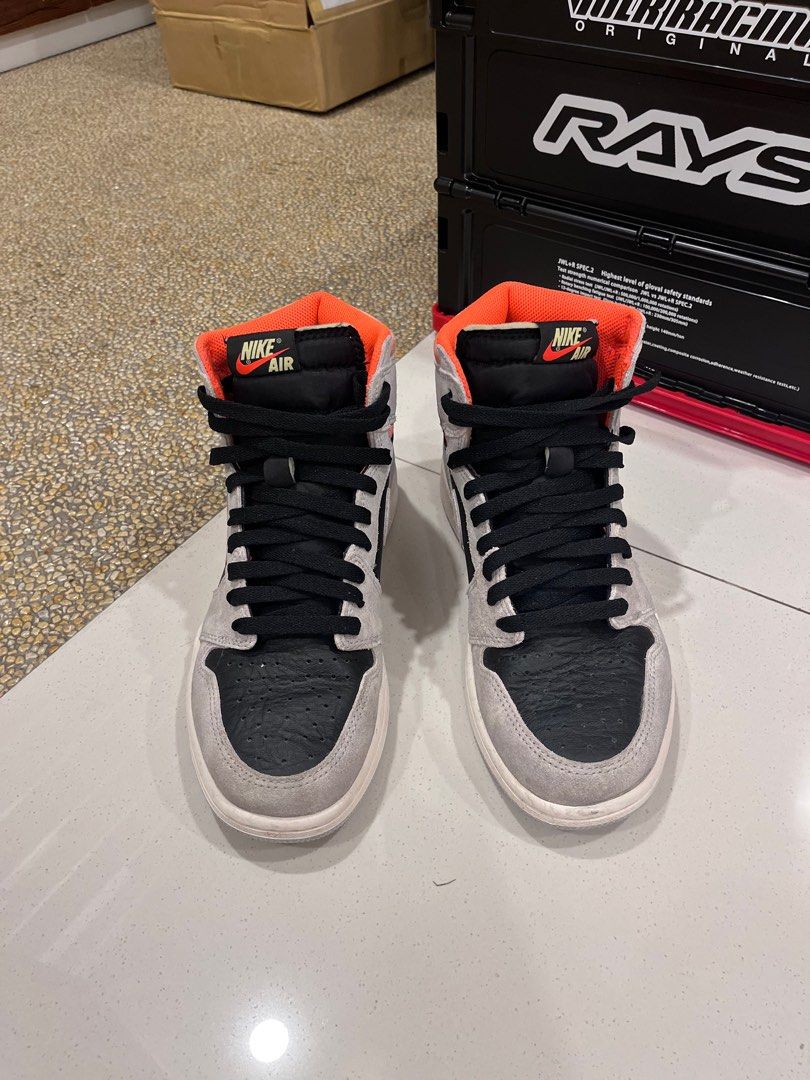 Jordan 1 crimson on sale grey