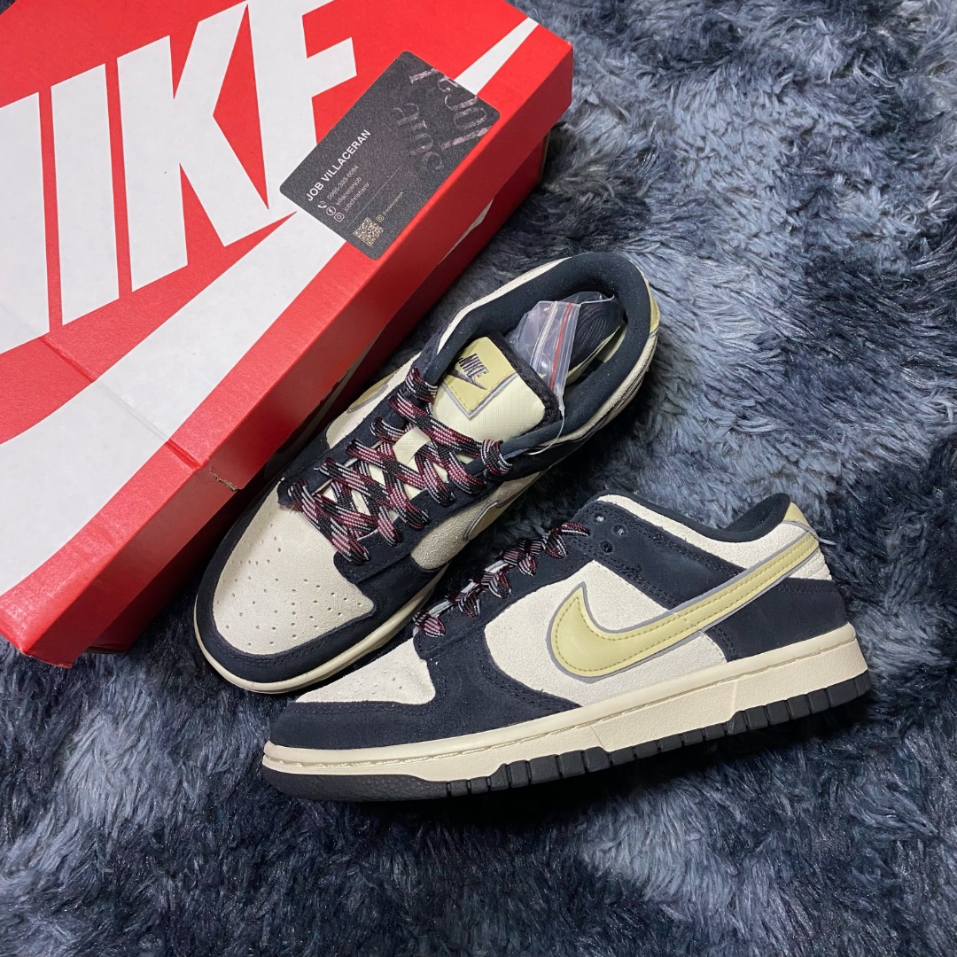 Nike Dunk Low LX Black Suede, Women's Fashion, Footwear, Sneakers 