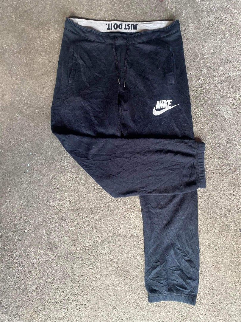 Nike Women's Rally Sweatpants Elastic Waist Terry-Lined Polycotton  Athletic Pant | eBay