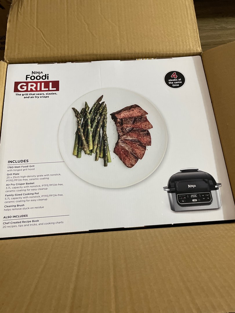 Ninja Foodi Indoor AirGrill AG301, TV & Home Appliances, Kitchen