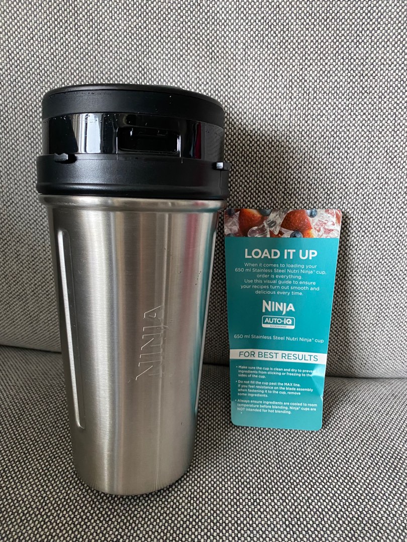 Stainless steel ninja cup top