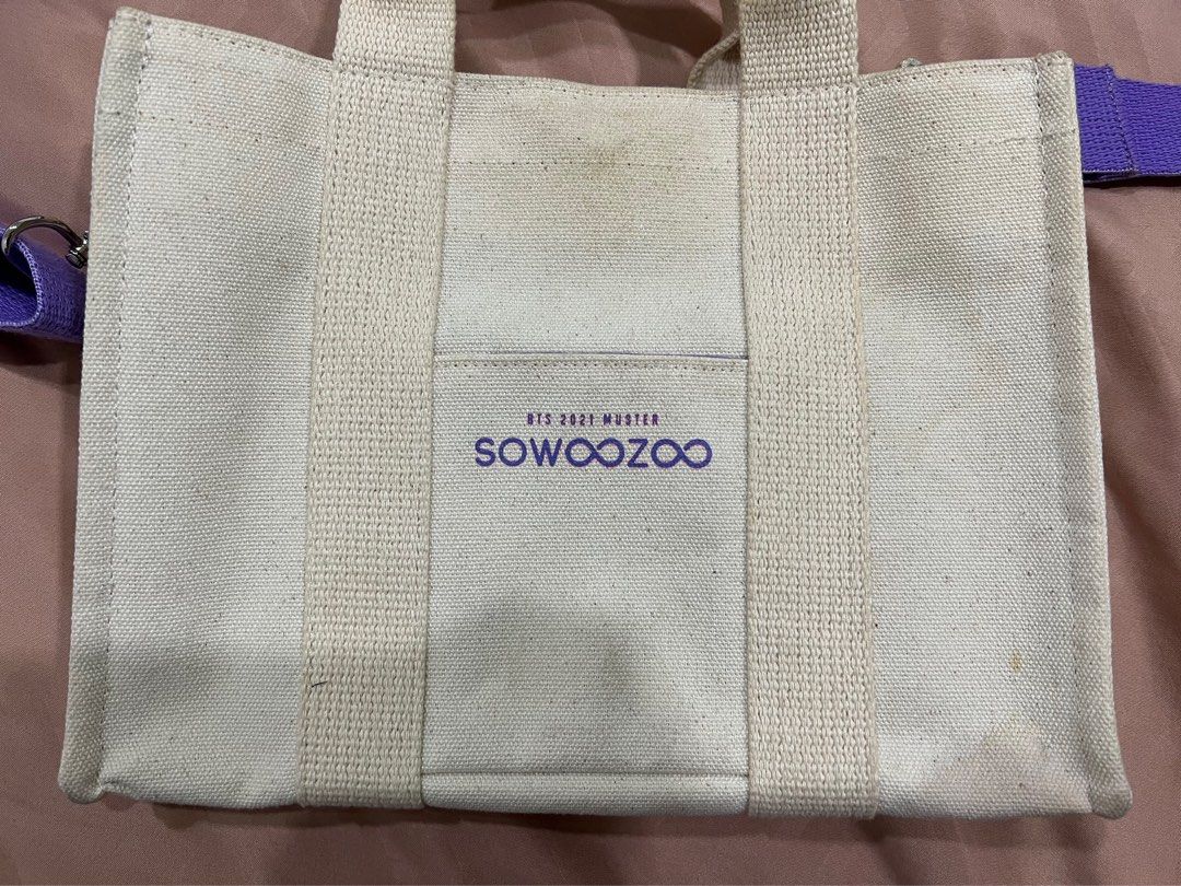 [Official] BTS SOWOOZOO Mini Bag (Ivory), Women's Fashion, Bags