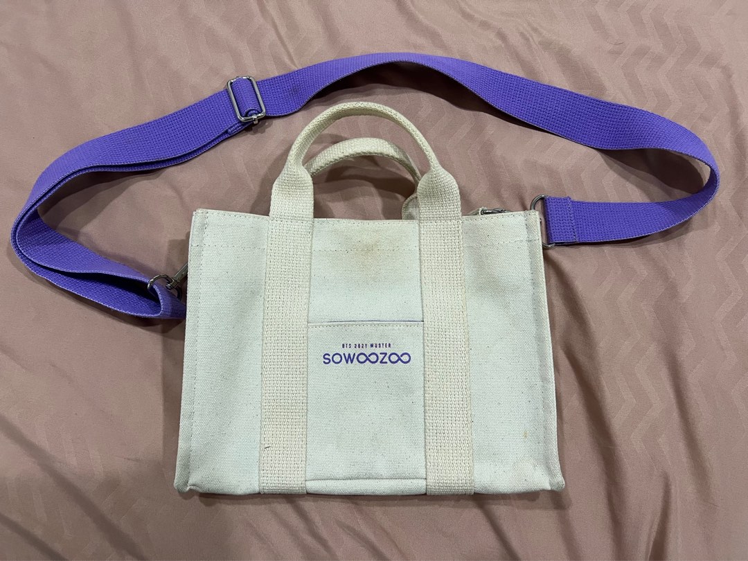 [Official] BTS SOWOOZOO Mini Bag (Ivory), Women's Fashion, Bags