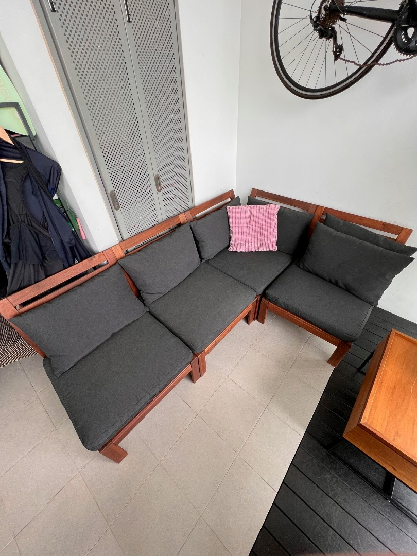 Outdoor sofa IKEA Applaro, Furniture & Home Living, Outdoor Furniture