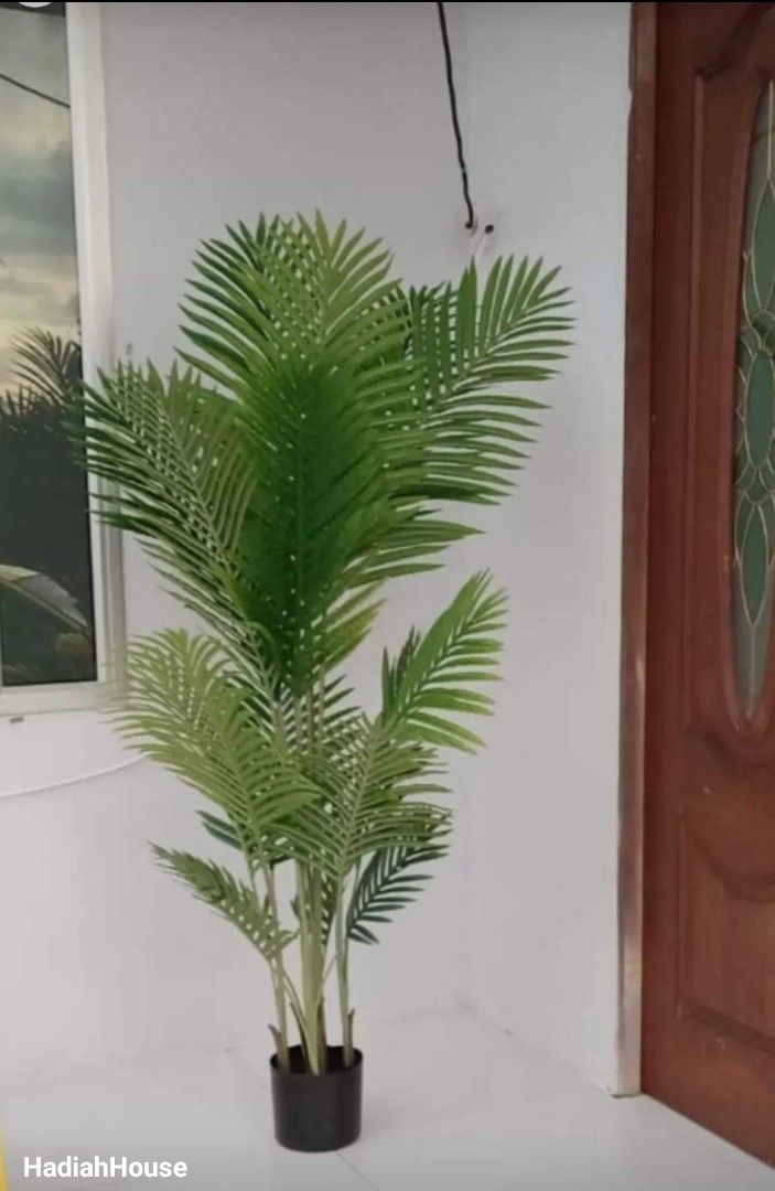 Palm tree artificial plant, Furniture & Home Living, Home Decor