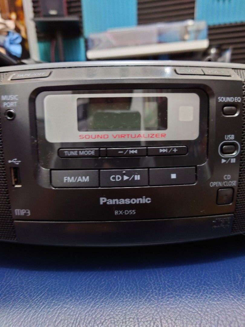 Panasonic CD Radio Cassette Player Recorder RX D55, Audio, Portable