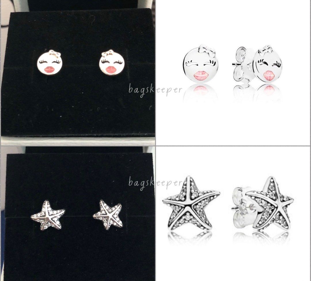 PANDORA Earring Studs I Playful Wink II Tropical Starfish