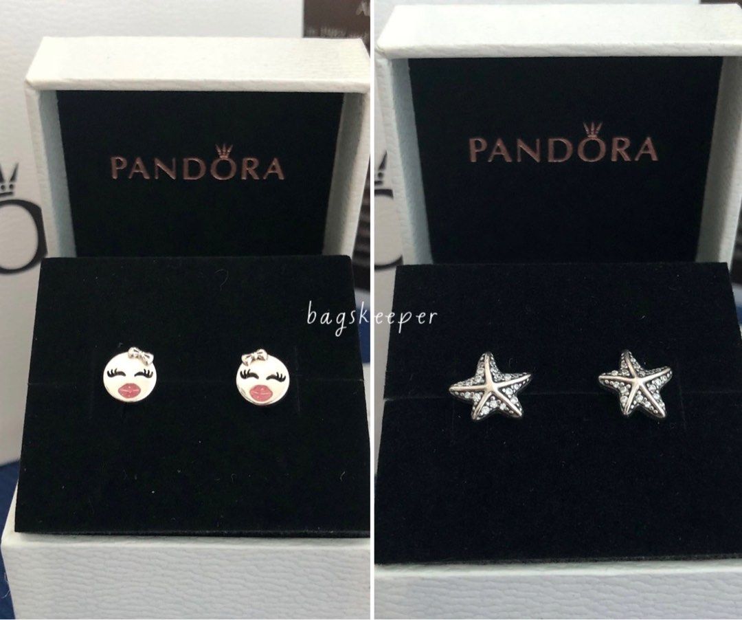 Pandora playful wink earrings top