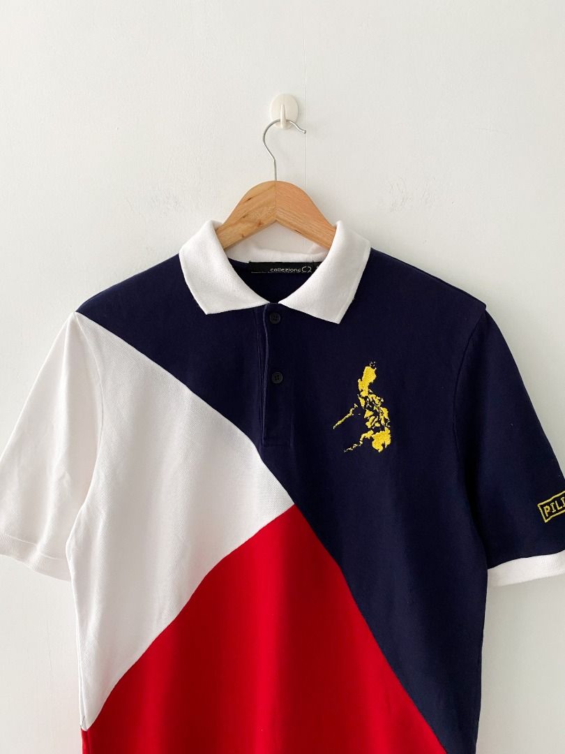 Philippine Flag Colorway by Collectzone Polo Shirt, Men's Fashion, Tops & Sets, Tshirts & Polo