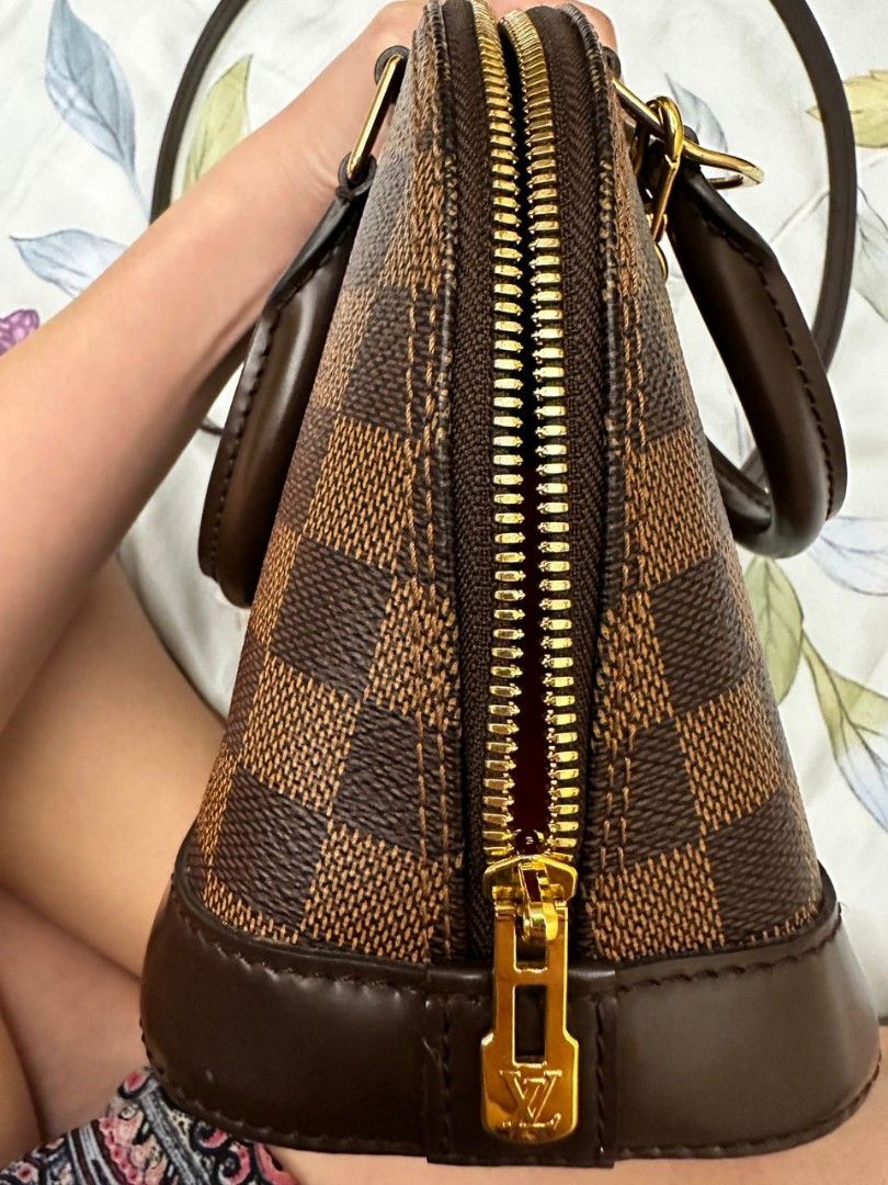 PRELOVED Louis Vuitton Alma BB Damier Ebene Handbag with Crossbody Str –  KimmieBBags LLC